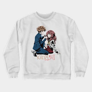 TGILFHG8 The Girl I Like Forgot Her Glasses Suki na Ko ga Megane wo Wasureta Cute Couple Ships Characters Ai Mie and Kaede Cool Vintage Sketch Key Visual Anime Cover x Animangapoi September 2023 Crewneck Sweatshirt